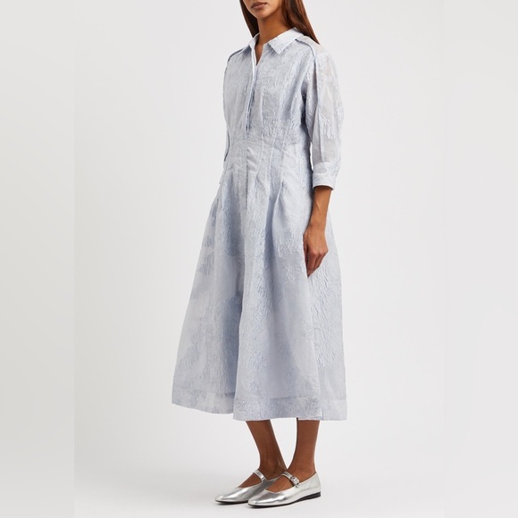 SIMKHAI
Court floral cloqué midi dress - Picture 2 of 9